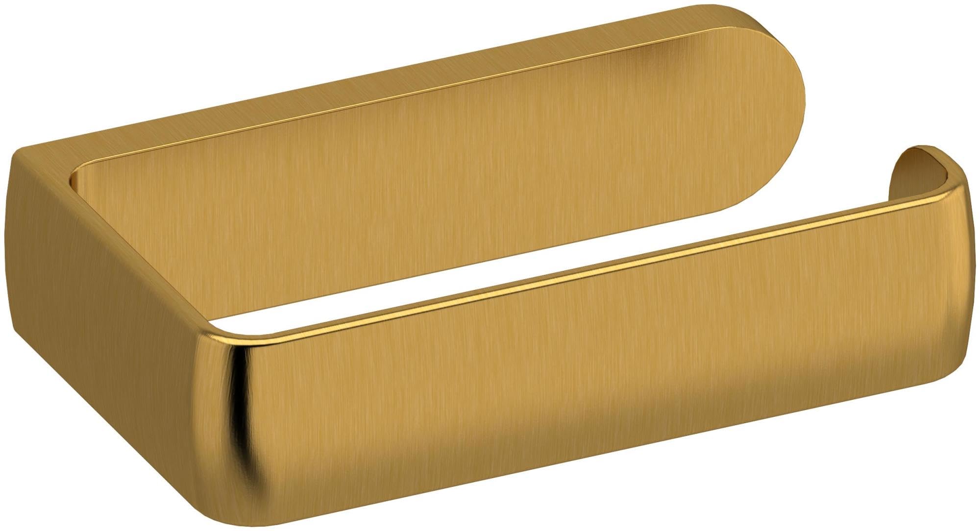 Riobel CI3BG Wall Mounted Euro Toilet Paper Holder - Modern Bathroom Tissue Dispenser for Home & Commercial Use - Perfect for Restrooms, Hotels, and Luxury Bathrooms