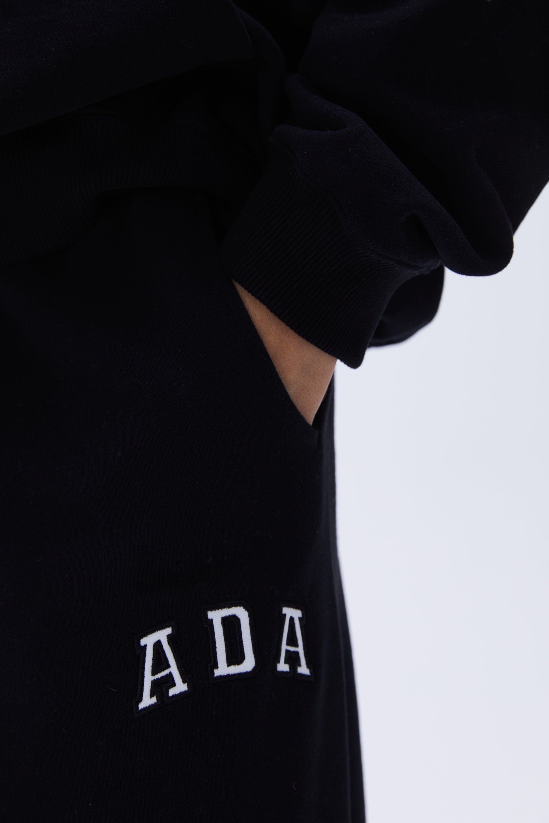 ADA Sweatpants for Men & Women - Soft Comfortable Joggers with Elastic Waistband - Black Lounge Pants for Gym, Running, Yoga & Casual Wear