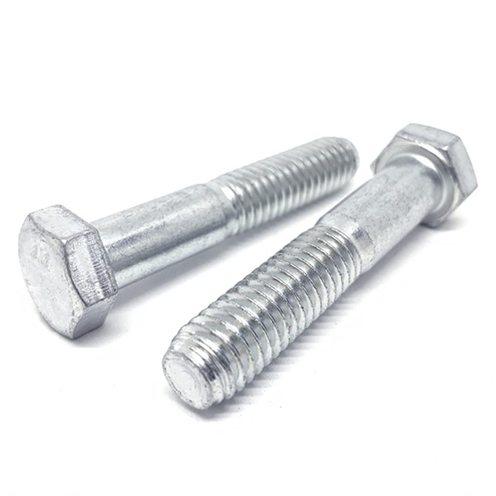 20-Pack M14-2.00x140mm Class 8.8 Hex Cap Screws Bolts - Metric Grade UNC Coarse Thread Partial Thread Zinc Plated - Ideal for Automotive, Machinery & Construction Projects