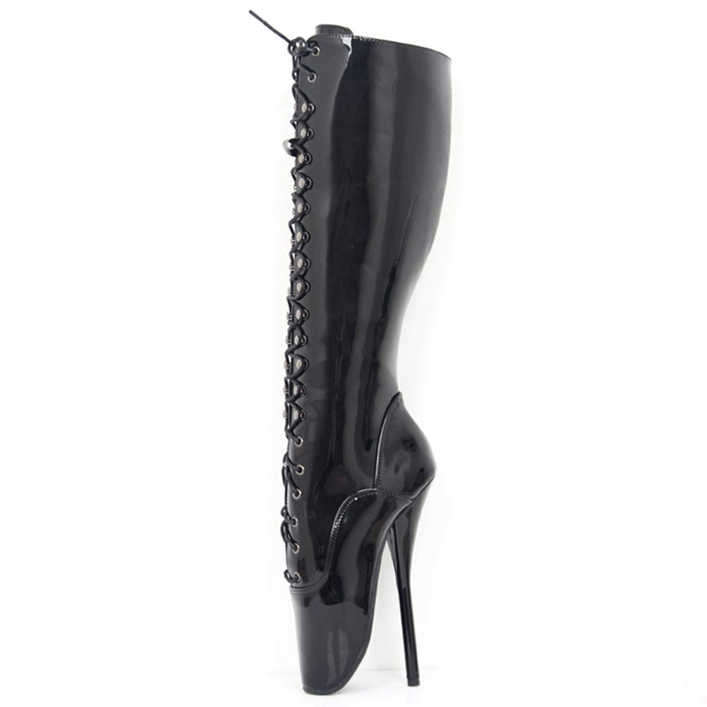 Sexy Women's Knee High Ballet Boots - 18cm High Heel Stiletto Boots for Party, Night Out & Cosplay