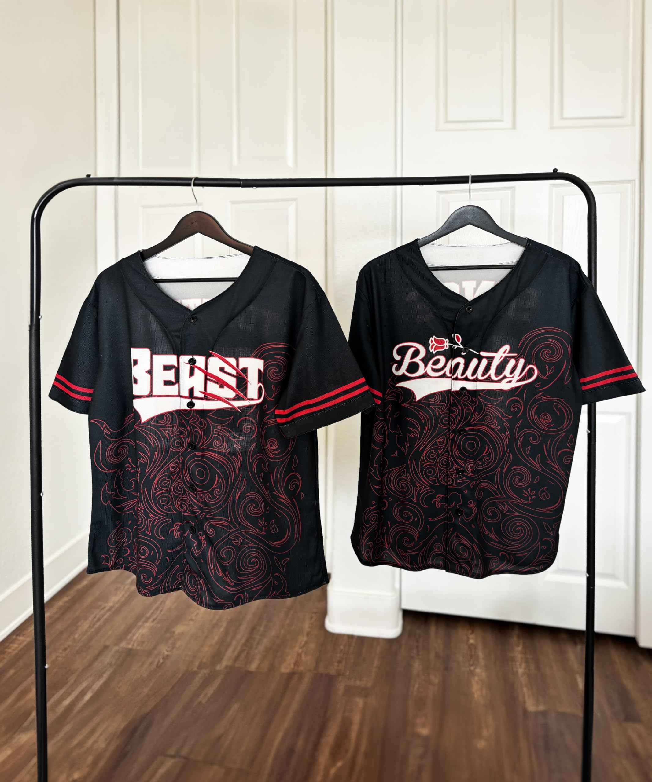 Custom King & Queen Matching Couple Shirts - Personalized Unisex Set for Couples & Anniversaries