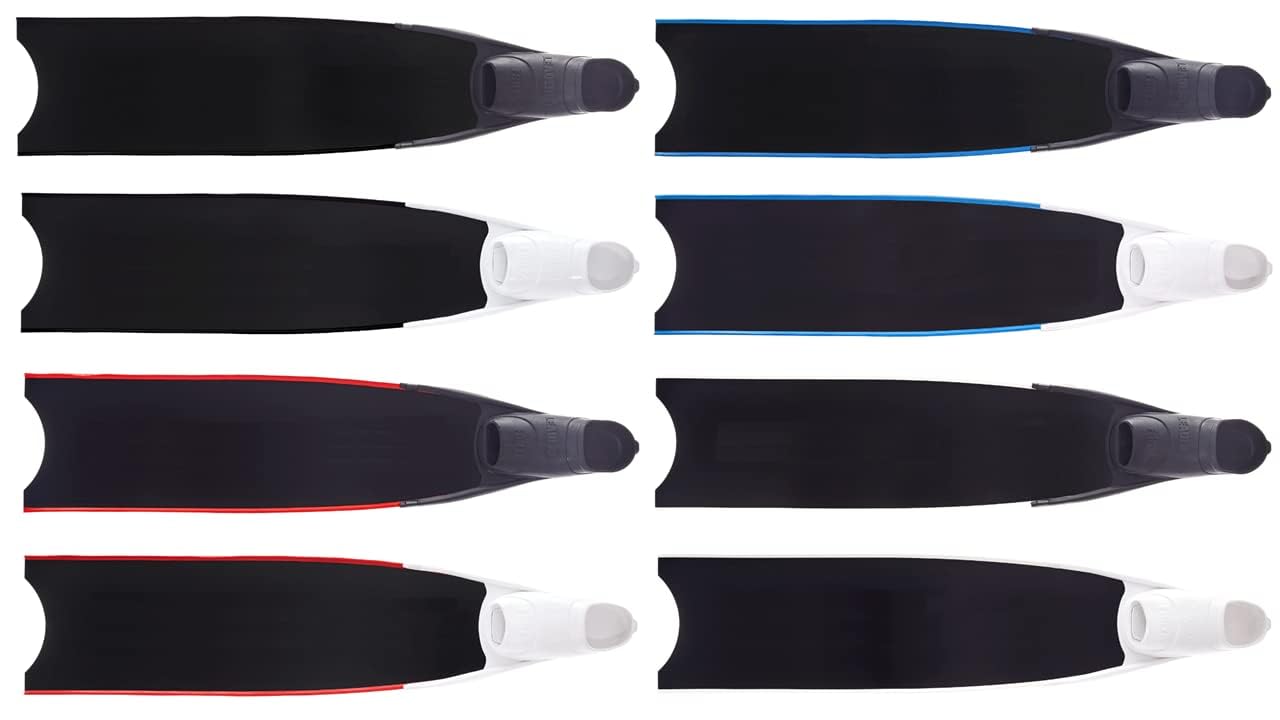 Premium Pure Carbon Fiber Freediving Fins for Spearfishing - Lightweight & High Performance Diving Gear for Ocean Adventures