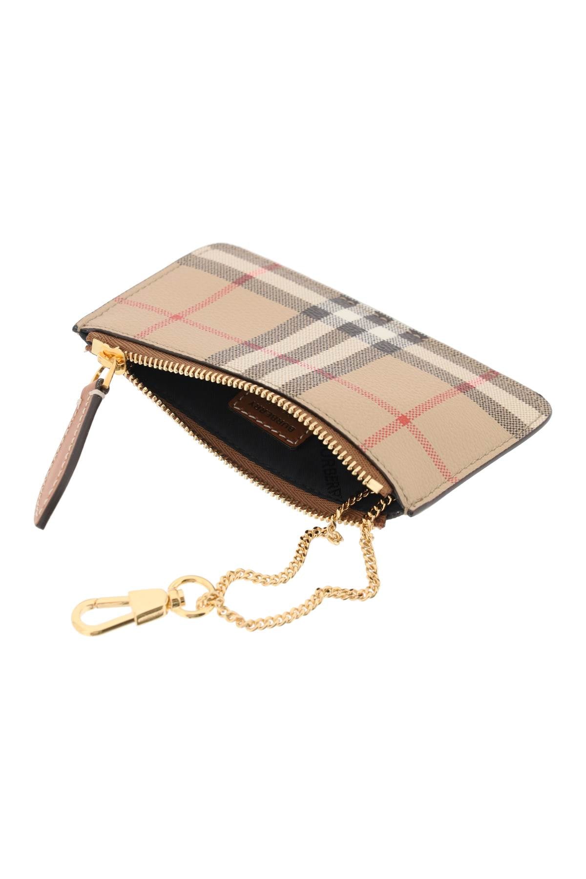 Burberry Check Coin Purse with Strap - Stylish & Compact Wallet for Women & Men | Perfect for Travel, Shopping & Everyday Use