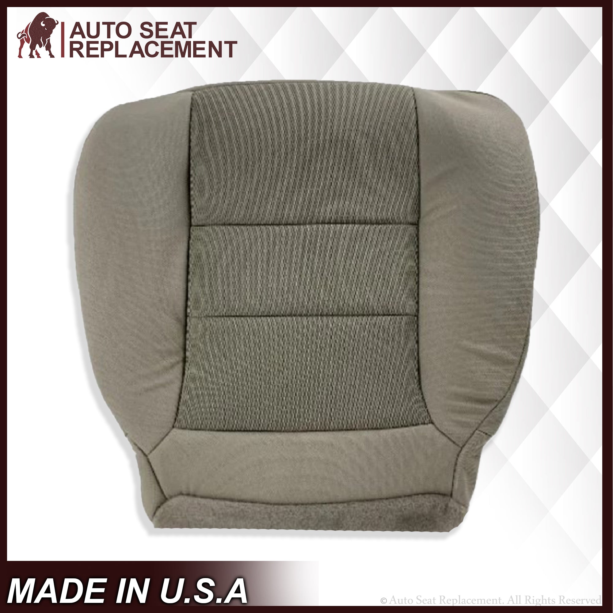 2003-2007 Ford F250 F350 Extended Cab Cloth Bottom Seat Cover - Tan Color Replacement Seat Covers for Truck Interior Protection & Comfort - Perfect for Work Trucks, Off-Roading & Daily Commutes
