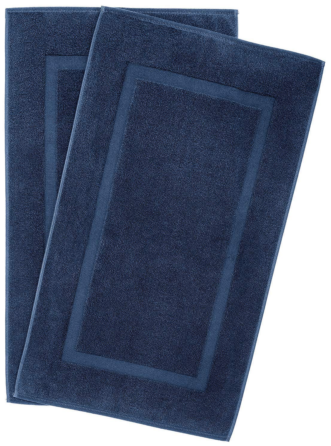 Premium Cotton Banded Bath Mats 2 Pack - Ultra Soft & Absorbent 22