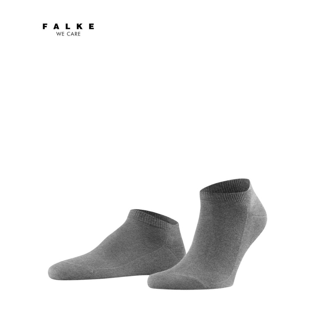 FALKE Men's Sneaker Socks - Breathable Cushioned Athletic Socks for Running, Walking & Sports - Grey - Family Pack (3 Pairs) - Perfect for Gym, Workout & Everyday Wear