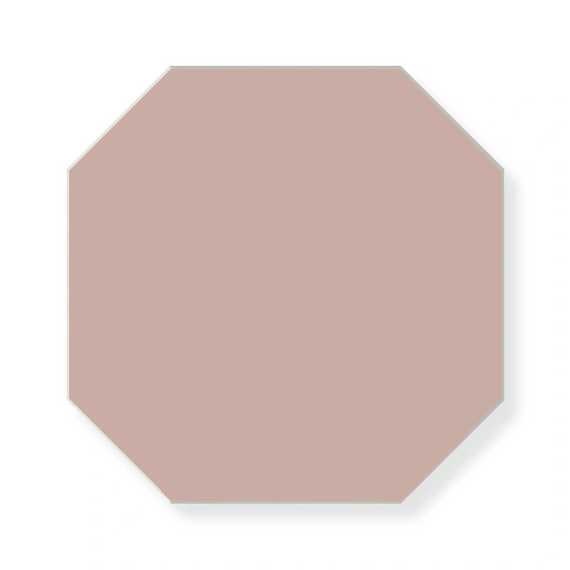 Klinker Oktagon 15x15 cm Pink Ceramic Tile - Perfect for Kitchen Backsplash, Bathroom Walls & Flooring
