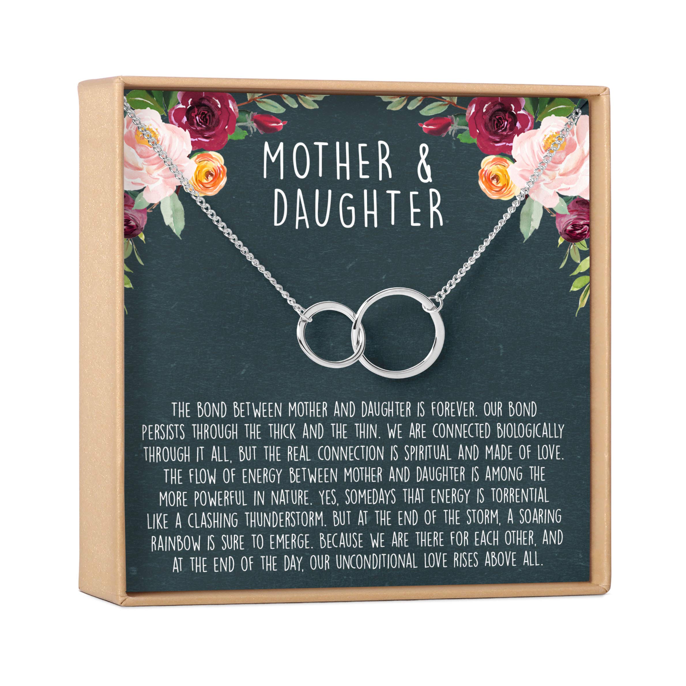 Mother Daughter Necklace Set - Heart Shaped Matching Jewelry Gift for Birthday, Christmas, Mother's Day | Thoughtful Present for Mom, Grandma | Perfect for Anniversaries, Valentine's Day & Special Occasions
