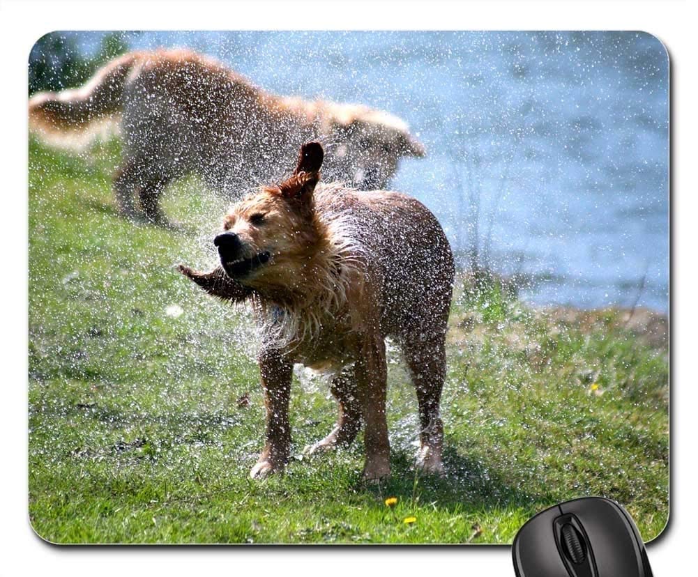 Premium Gaming Mouse Pad with Non-Slip Base - Large Extended Mouse Mat Featuring Dog & Nature Lawn Animal Design for PC, Laptop, Office & Esports Gaming Setup