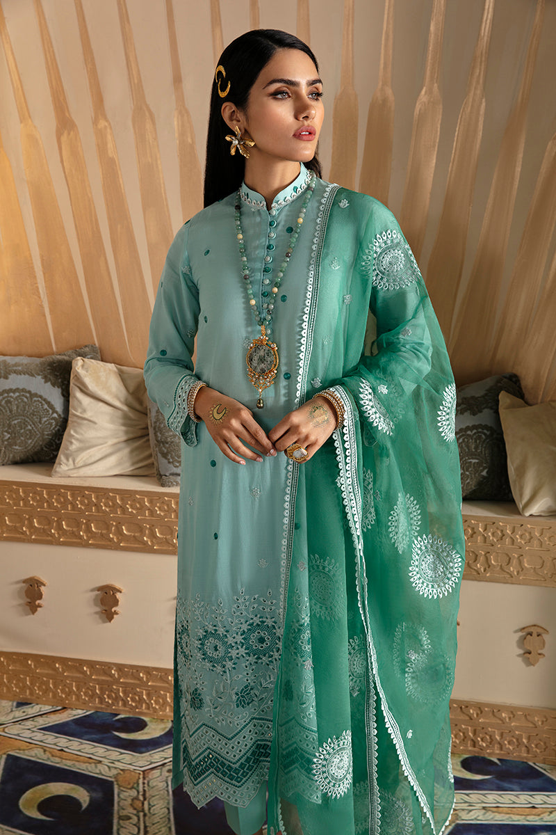 INSIGNIA ICEBERG Embroidered Lawn 3-Piece Set – Stylish Summer Outfit for Women, Beachwear & Casual Wear