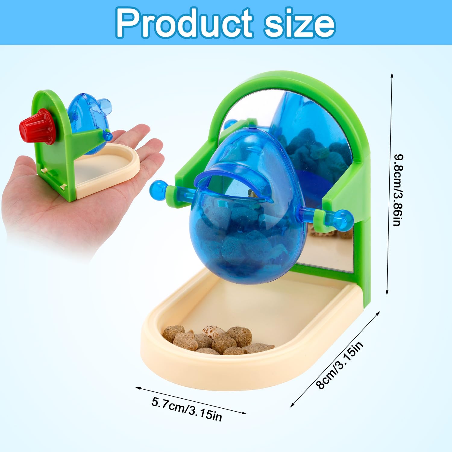 Interactive Rat Enrichment Toys - Foraging Puzzle Toys for Pet Rats, Intelligence Growth Cage Accessories, Treat Dispensing Slow Feeder for Small Animals (Bird, Parakeet, Cockatiel, Conure, Rodent) - Perfect for Mental Stimulation & Natural Foraging Behavior