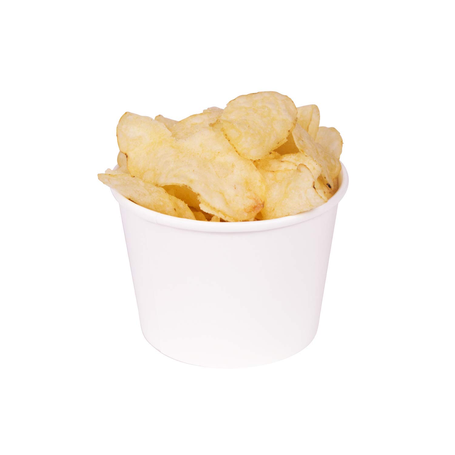 12oz (1000 Count) White Paper Ice Cream Cups & Soup Bowls - Hot/Cold Food Safe - Perfect for Ice Cream, Gelato, Yogurt, Soup & Snacks - Ideal for Restaurants, Cafes & Parties (C-KDP12W)
