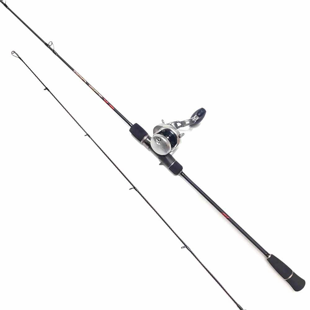 Shimano Ocea Jigger 1500HG Fishing Reel & Temple Reef Project X Power 1 Fishing Rod Combo - Saltwater Offshore Jigging & Deep Sea Fishing Gear