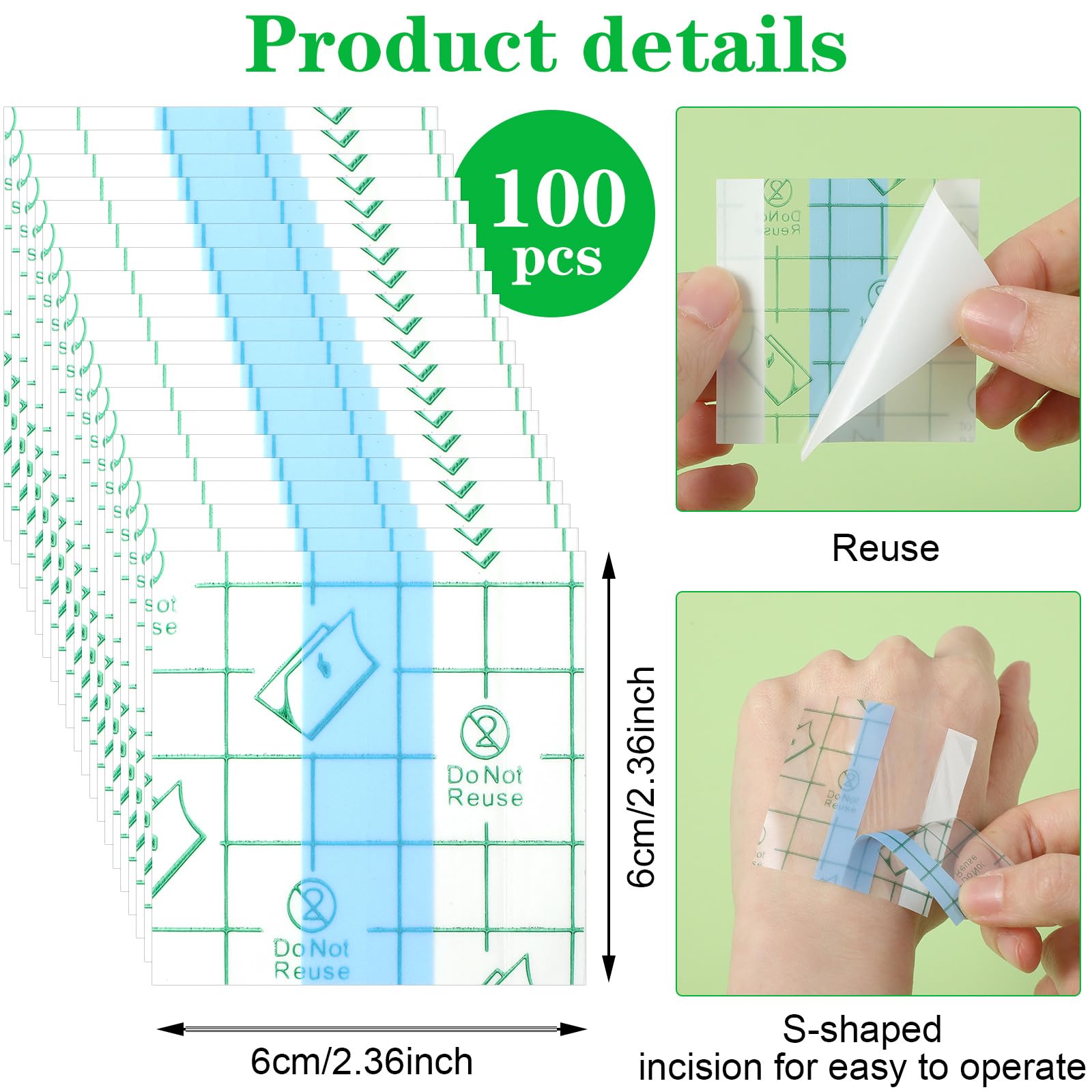 100 Pieces Disposable Makeup Mixing Palette - Single Use Professional Foundation Mixing Tray for Artists | Waterproof Adhesive Cosmetic Palette | Perfect for Makeup Artists, Salon Professionals & DIY Beauty Enthusiasts | Great for Foundation Blending, Contouring & Special FX Makeup Application