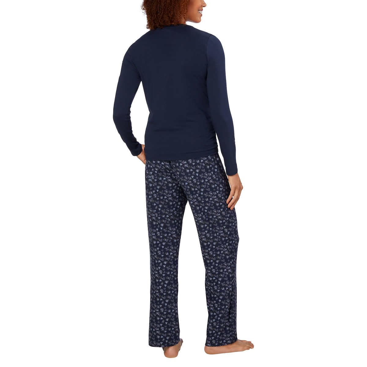 Calvin Klein Women's 2-Piece Fleece Pajama Set - Soft & Cozy Sleepwear for Winter Nights | Lounge at Home & Holiday Gift Idea