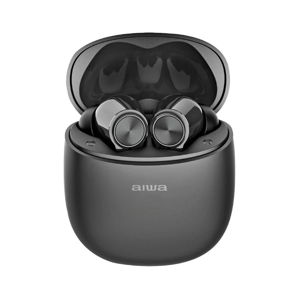 AIWA Wireless Bluetooth Earbuds with Gelstem Technology - Noise Isolating In-Ear Headphones for Gym, Running & Workouts (Black) - Perfect for Sports, Commuting & Travel