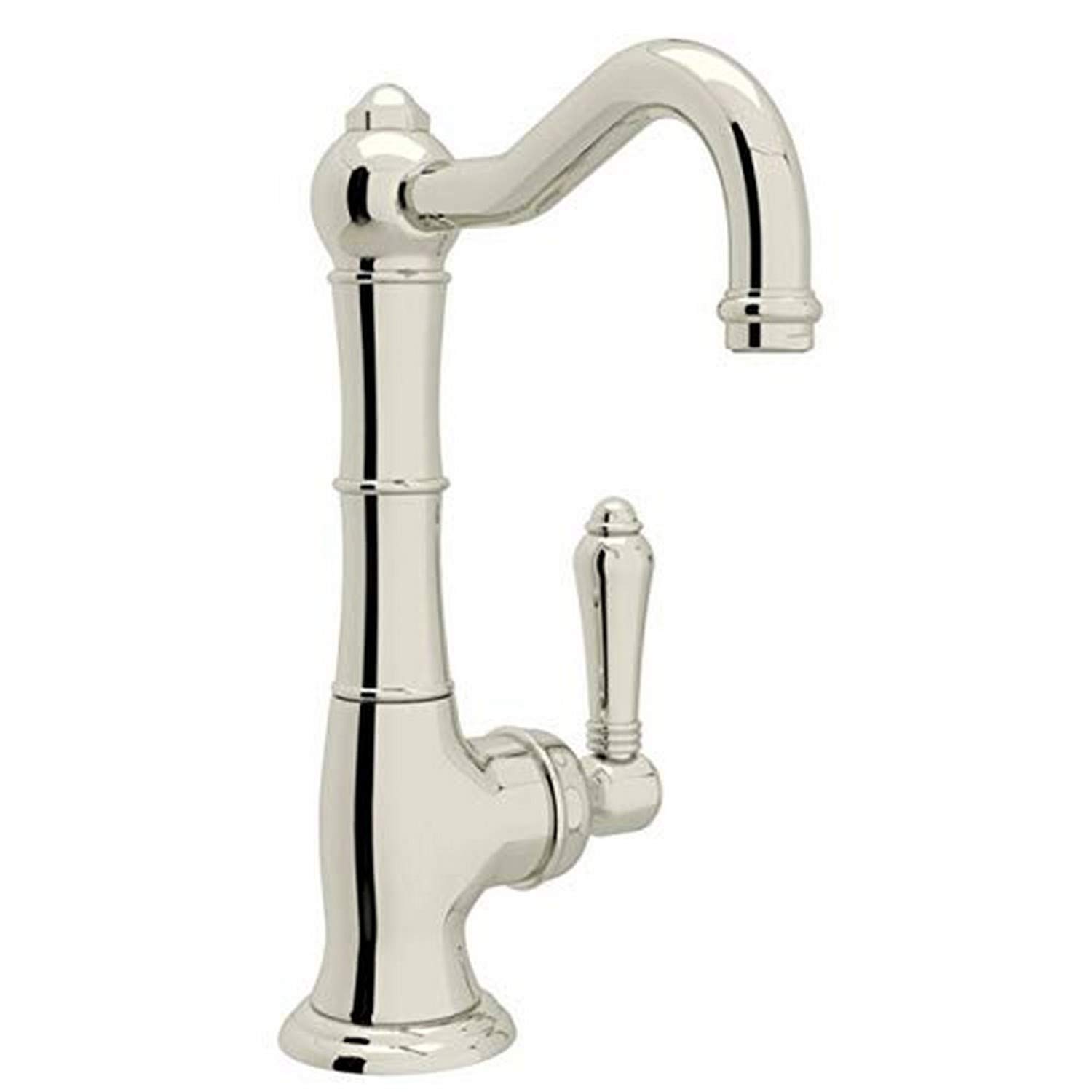 ROHL A3650LMPN-2 Polished Nickel Kitchen Faucet - Modern Pull-Down Sprayer for Sink, Perfect for Cooking, Washing Dishes & Home Renovation