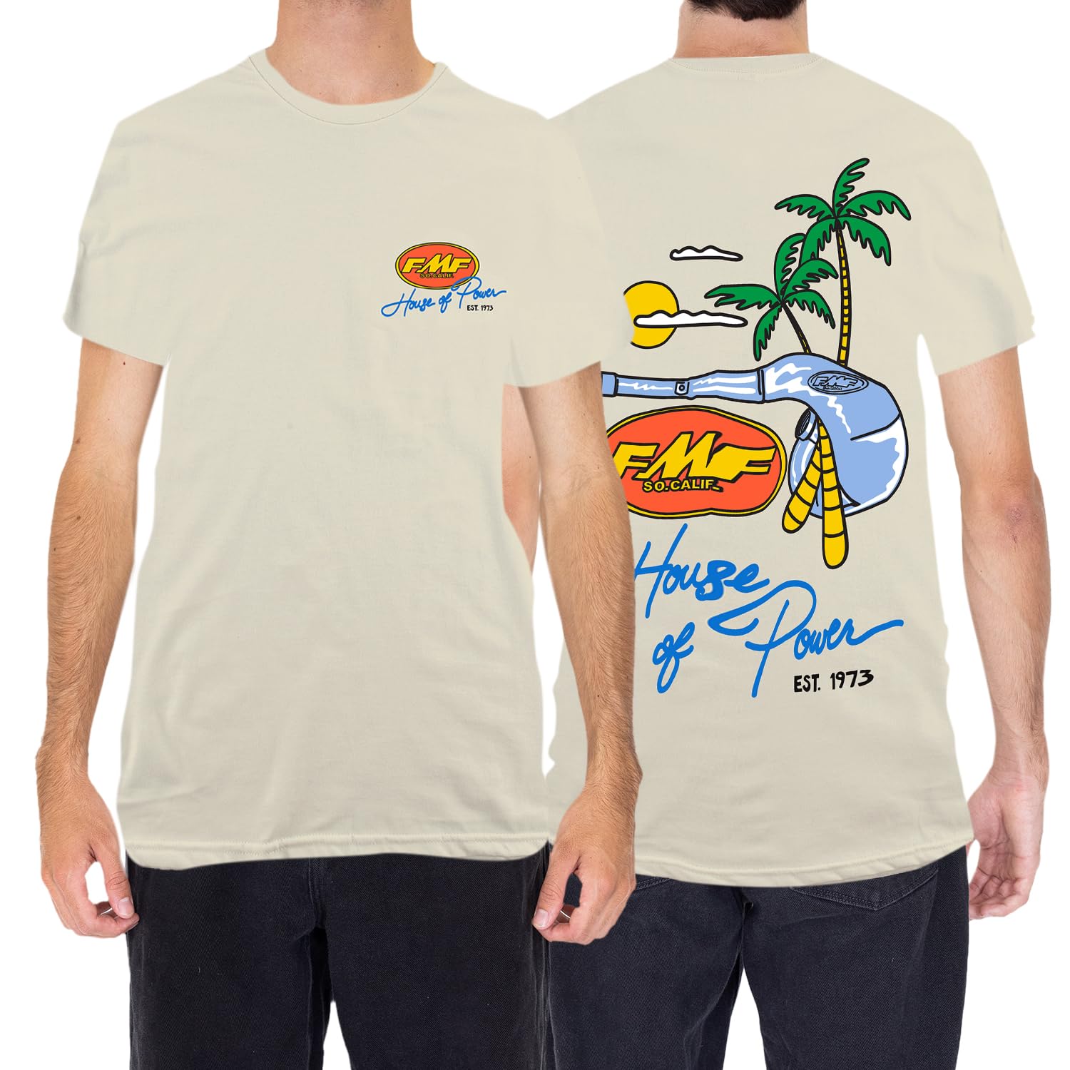 FMF Good Times Crew Neck Men's T-Shirt - Motocross & Dirt Bike Graphic Tee for Riding Enthusiasts | Casual Wear & Motorcycle Events
