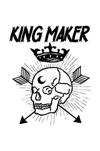 King Maker Warrior Skull Crown Historical War Fantasy Themed Blank Notebook - 120 Page Lined Composition Journal for Writing, Brainstorming & Note Taking (6