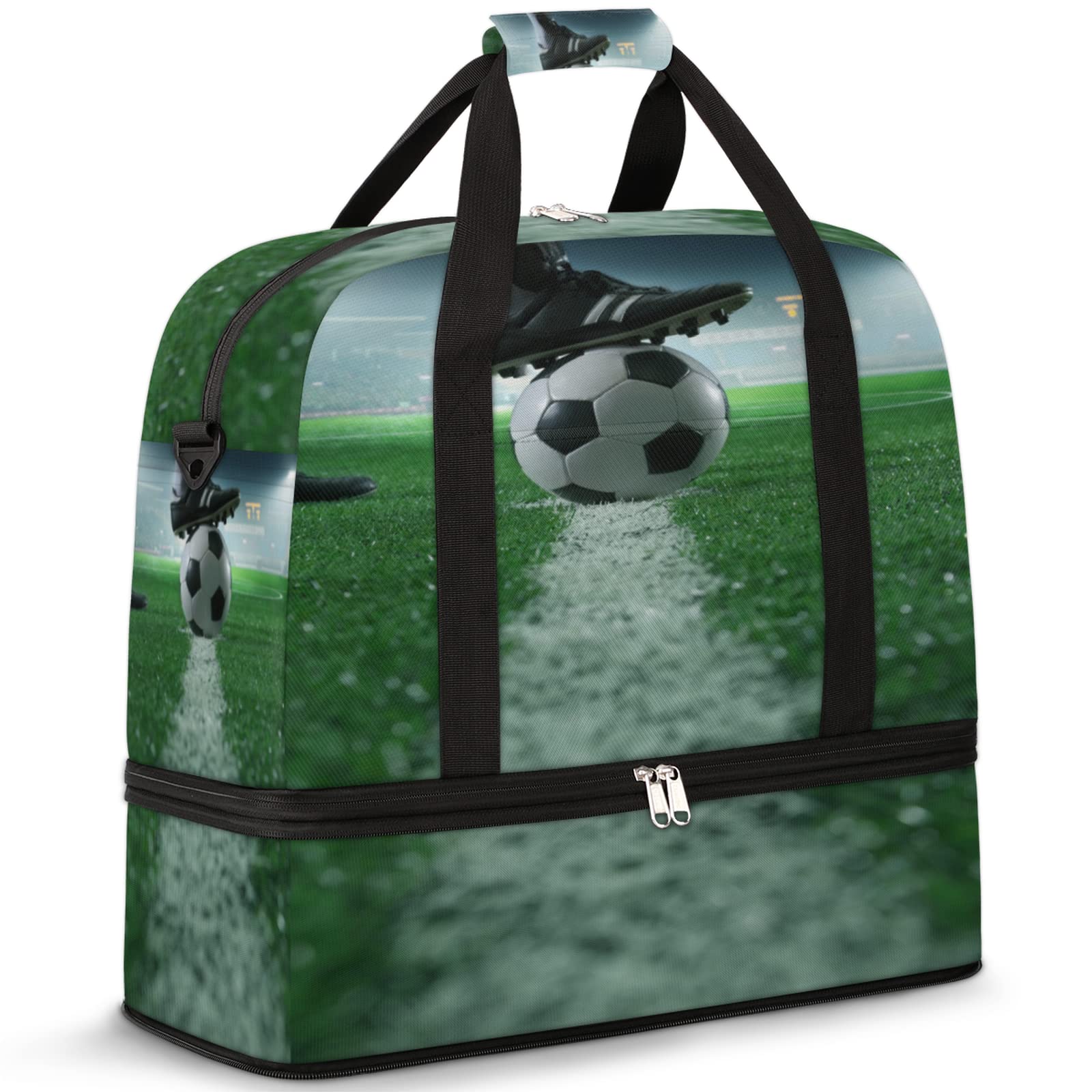 Premium Sports Gym Bag with Wet Pocket & Shoe Compartment - Large Waterproof Duffel Bag for Soccer, Travel & Workouts - Ideal Overnight Bag for Men & Women - Perfect for Gym, Sports, Travel & Weekend Getaways