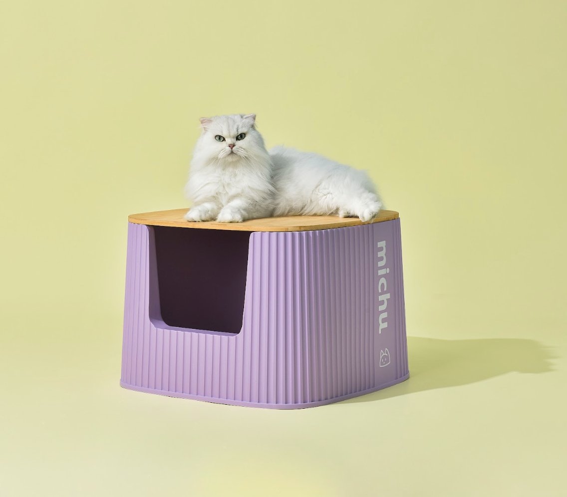 XXL Stella Deluxe Cat Litter Box with Scoop - Extra Large Covered Litter Box for Multiple Cats, Odor Control & Easy Cleaning | Perfect for Home, Apartment & Pet Owners