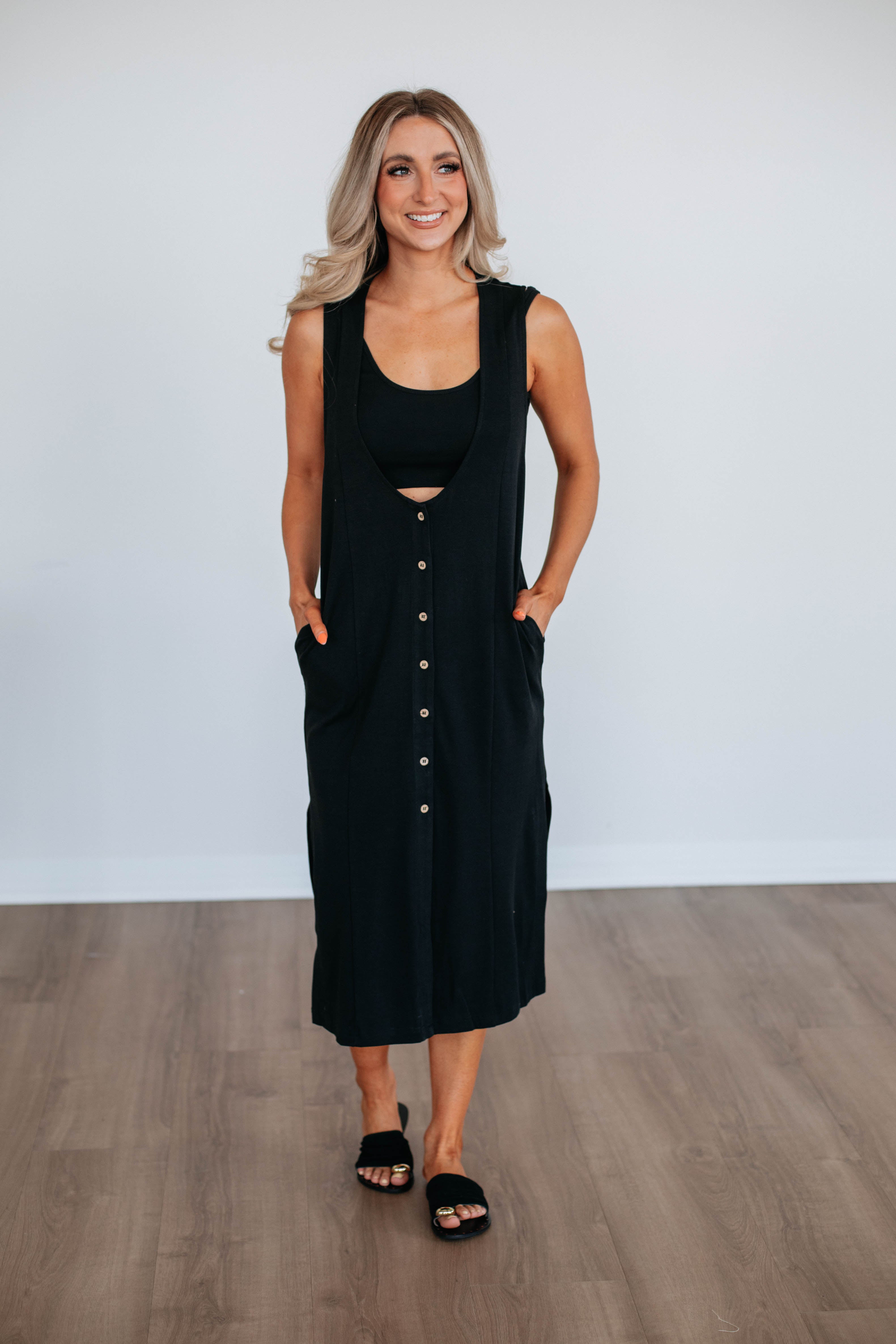 Alina Women's Two Piece Dress Set - Black Outfit for Casual Wear, Party & Date Night | Summer Fashion & Vacation Outfits