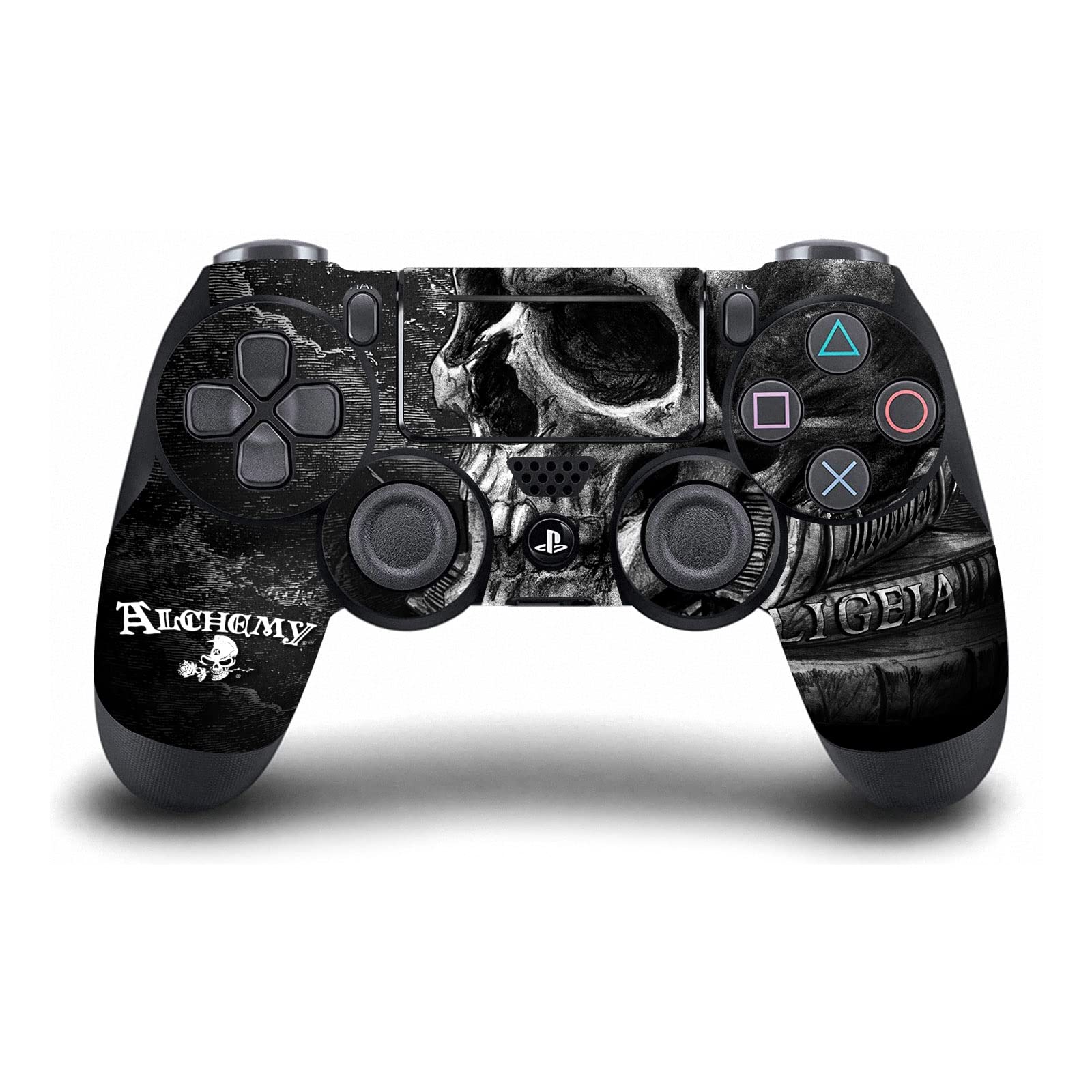 Official Alchemy Gothic Poe's Raven Gothic Vinyl Skin Decal Sticker for Sony PlayStation 4 PS4 DualShock 4 Controller - Gothic Gaming Accessory for Horror & Dark Fantasy Game Enthusiasts