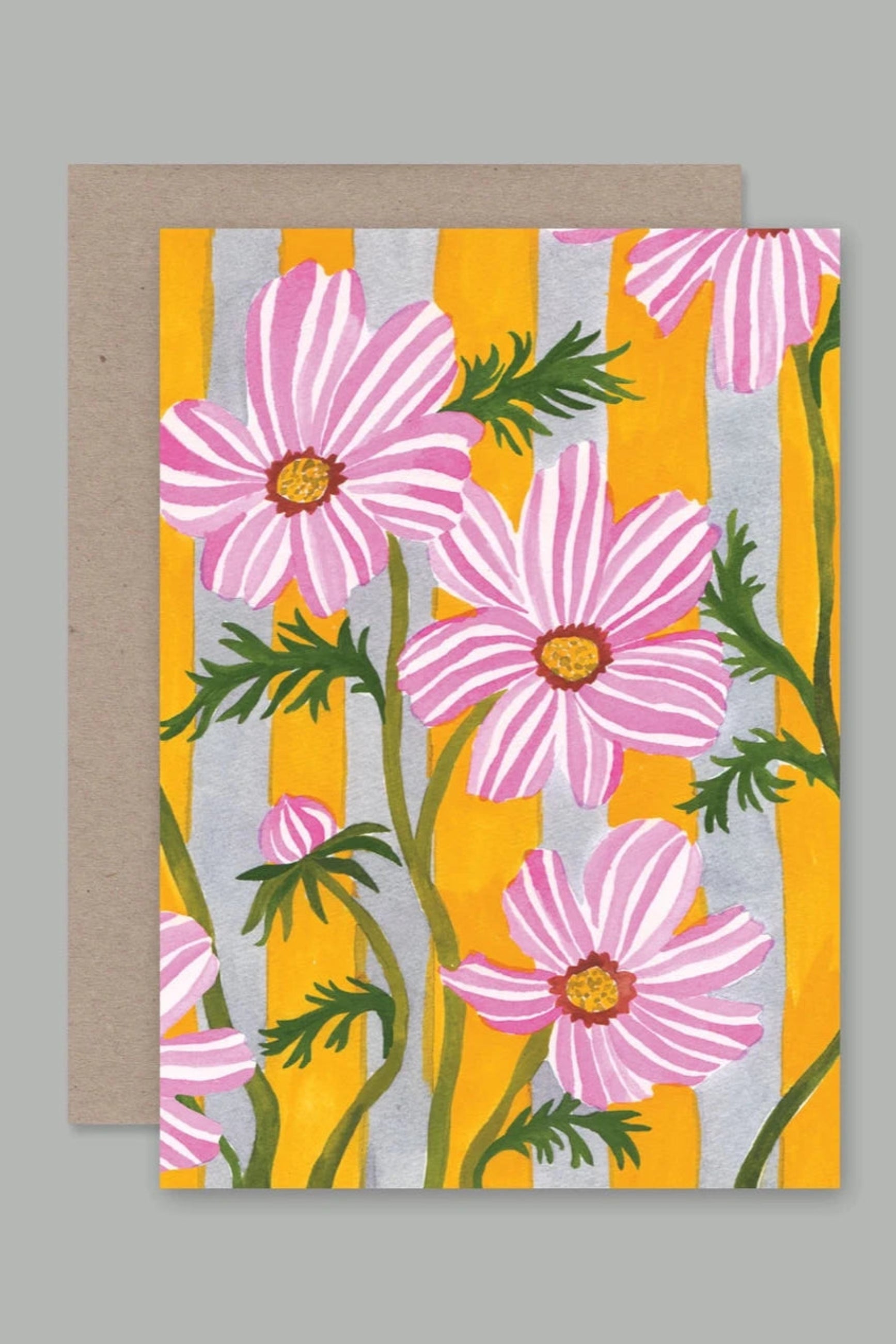 Cosmos Stripes Greeting Cards - Elegant Space-Themed Birthday & Thank You Cards for All Occasions - Perfect for Birthdays, Anniversaries, and Special Events
