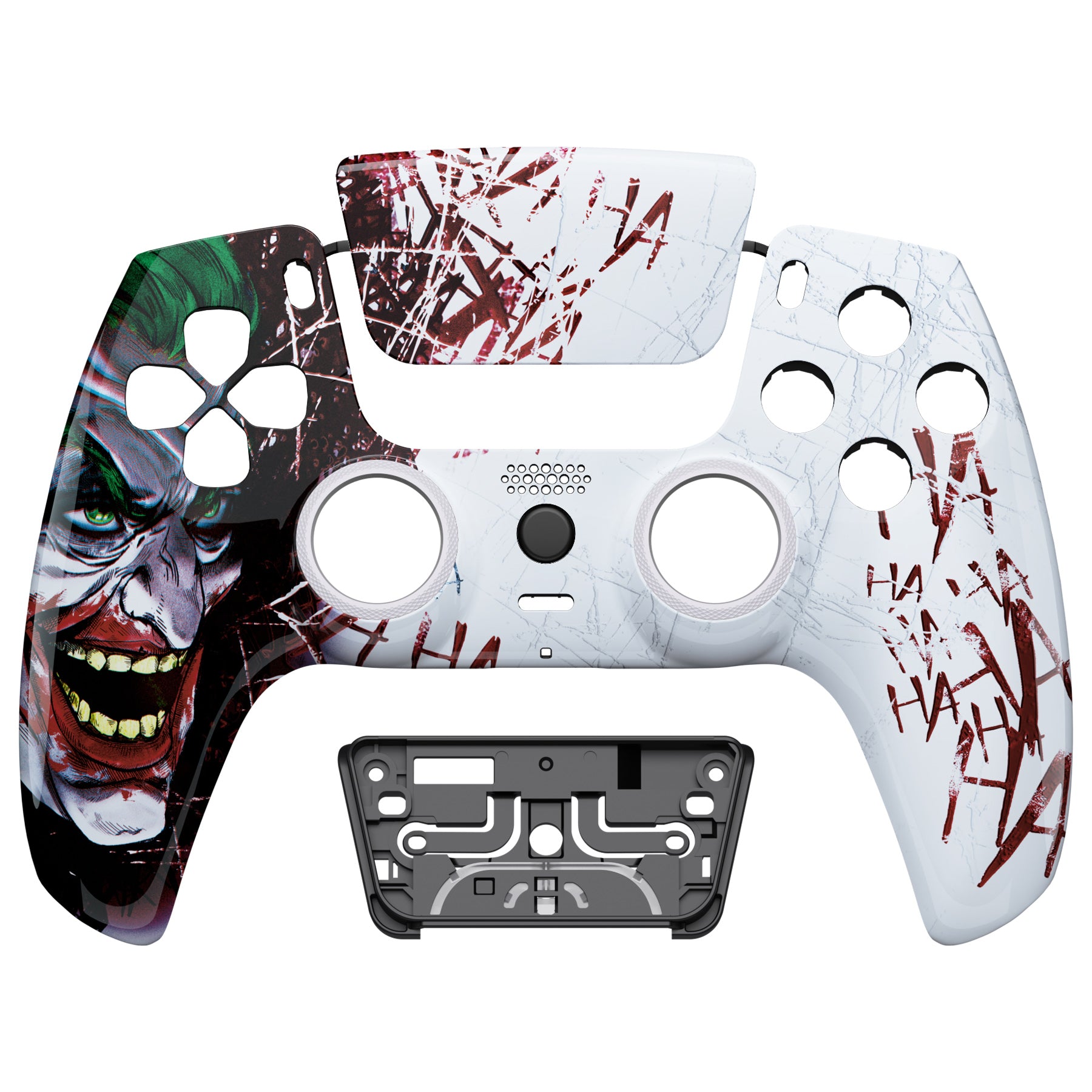 eXtremeRate LUNA Redesigned PS5 Controller Front Shell with Touchpad - Compatible with BDM-010/020/030/040/050 Models - Gaming Accessory for Enhanced Performance & Customization | Perfect for PS5 Controller Repair, Modding & Personalization