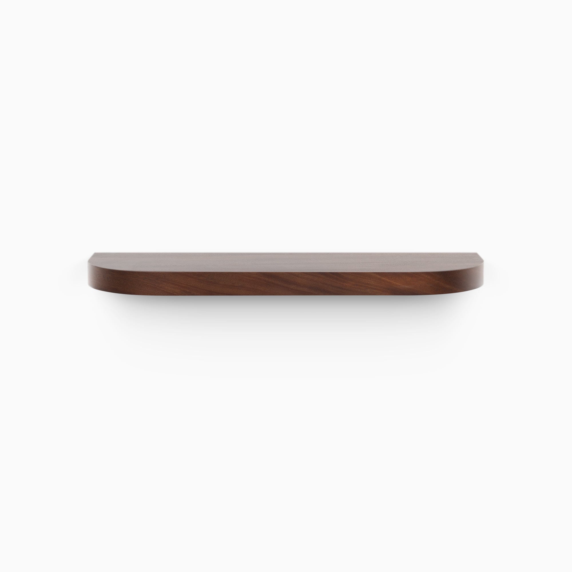 Aksel RADius Dutch Mocha Floating Shelf - Wall Mounted Wooden Shelves for Living Room, Kitchen, Bathroom Decor & Storage