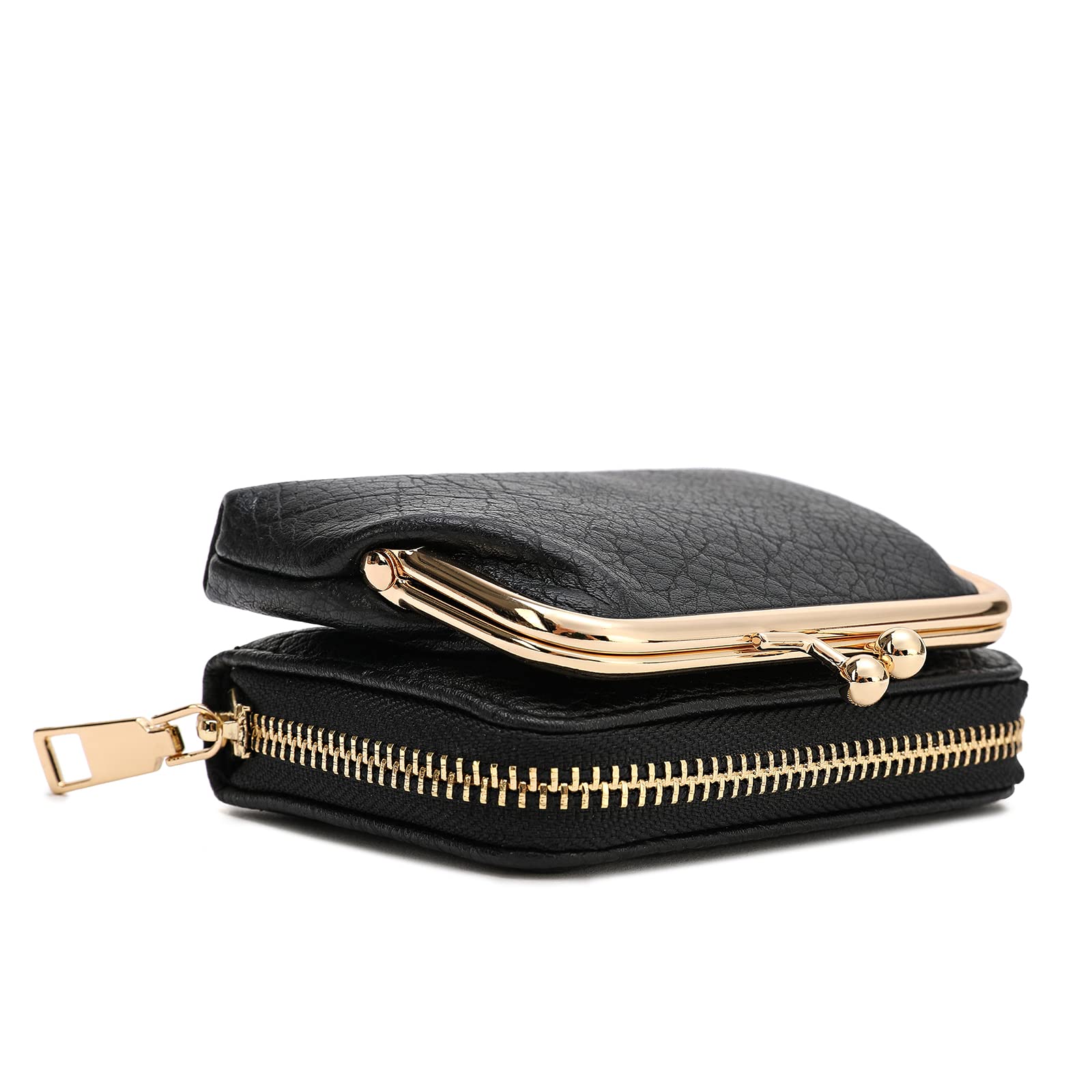 2 in 1 Women's Wallet & Coin Purse - Slim Credit Card Holder with Zipper Closure, RFID Blocking, Fashionable Small Clutch for Girls & Teens (Perfect for Travel, Shopping & Daily Use)