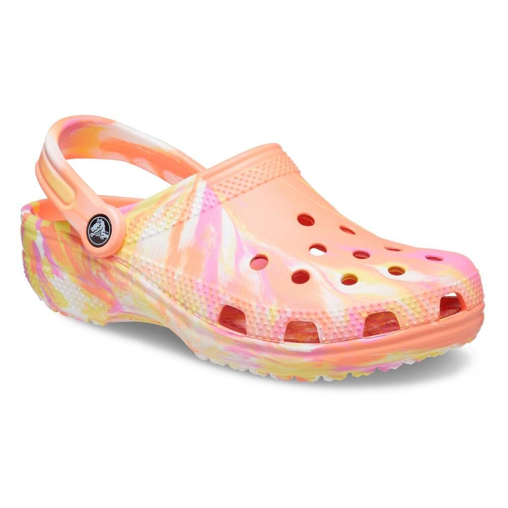 Crocs Unisex Classic Marbled Tie-Dye Clog | Comfortable Slip-On Shoes for Men & Women | Perfect for Beach, Pool, Garden & Casual Wear