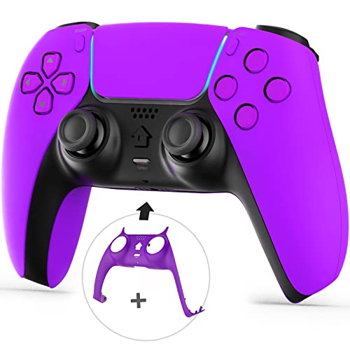 PISOBIN Pro Wireless Gaming Controller for PS4, PS4 Pro & PS4 Slim - Built-in Speaker, Stereo Headset Jack, Auto Fire Turbo Button - Purple | Perfect for Competitive Gaming, Streaming & Long Play Sessions