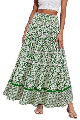 Floral White Green