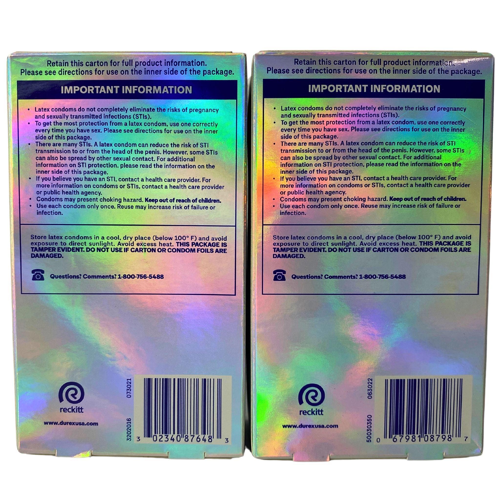 Durex Air Mix Condoms - Regular Fit & Wide Fit (50 Pack) - Ultra Thin for Enhanced Sensitivity - Perfect for Couples & Safe Intimacy