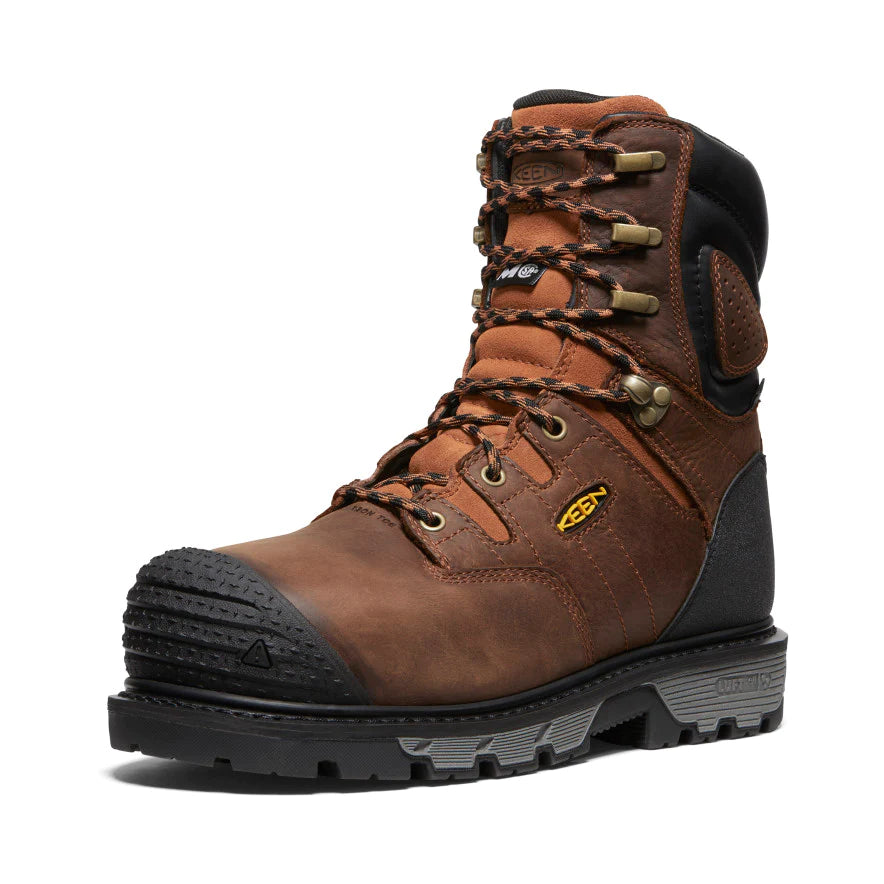 KEEN Men's Camden Waterproof Work Boots with Carbon Fiber Toe - CSA & MET Safety Certified (Model 1027693) - Ideal for Construction, Industrial & Outdoor Work Environments