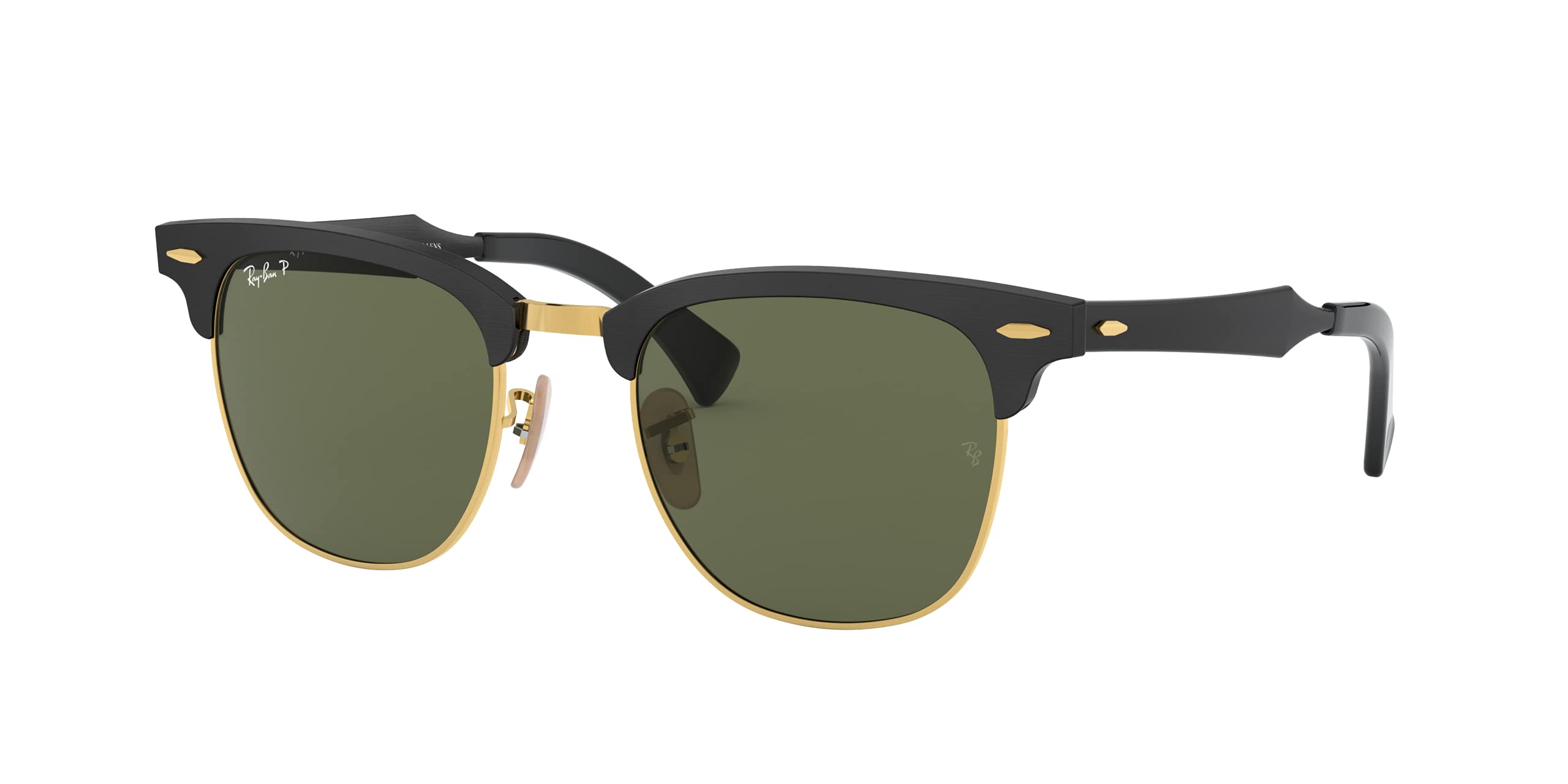Ray-Ban RB3507 Clubmaster Aluminum Square Sunglasses – Classic Retro Style, UV Protection, Lightweight & Durable – Perfect for Outdoor Activities, Driving, and Fashion Accessories