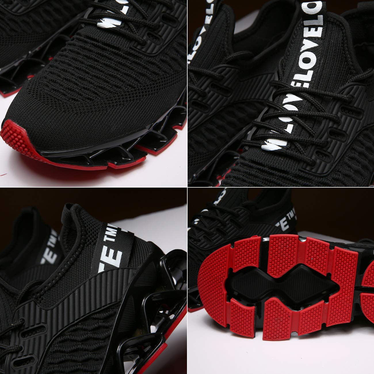 Men's Running Shoes - Non-Slip Blade Design Fashion Sneakers with Breathable Mesh & Soft Sole for Athletic Walking | Perfect for Jogging, Gym Workouts & Casual Wear