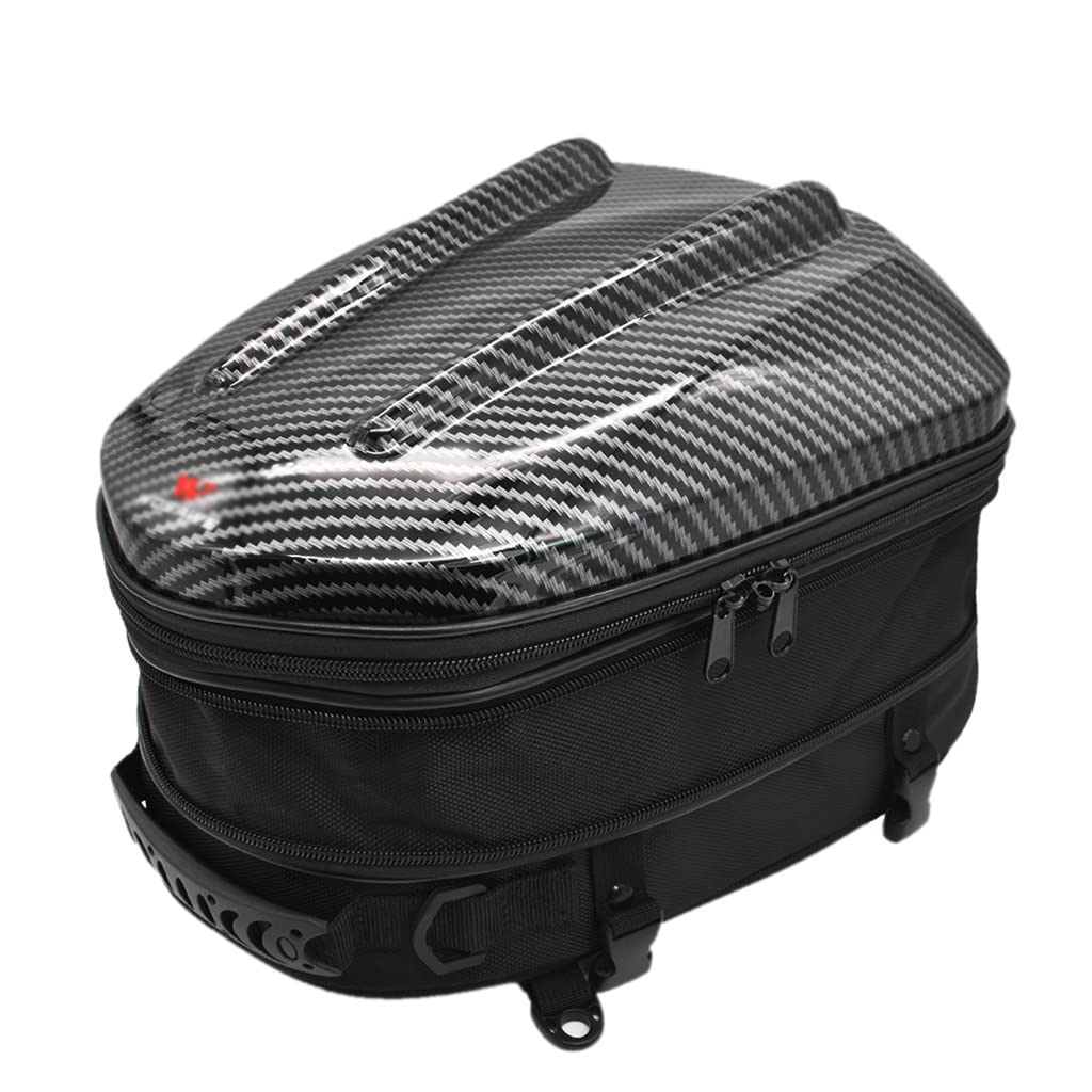 WAxd 18-24L Waterproof Motorcycle Tail Bag - Durable Rear Seat Storage Backpack for Helmet & Gear | Perfect for Commuting, Touring & Adventure Rides