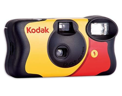 Kodak FunSaver Disposable Camera - 27 Exposures, Waterproof & Flash Included | Perfect for Travel, Parties, Weddings & Outdoor Adventures