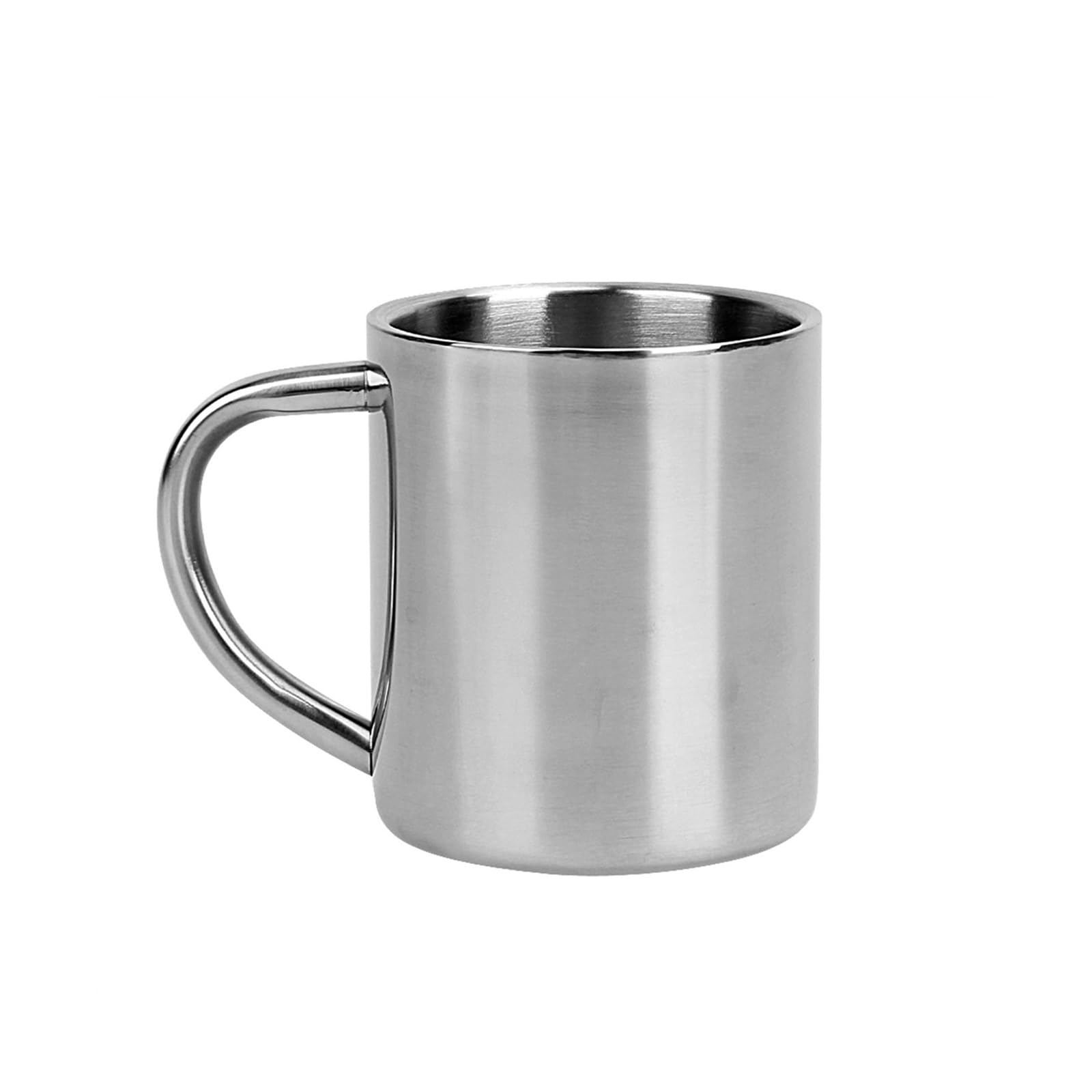 Double Wall Stainless Steel Insulated Milk Tea Cup with Handle - Leakproof Travel Mug for Camping, Hiking, Office & Home Use - Perfect for Hot/Cold Beverages Like Coffee, Tea & Boba