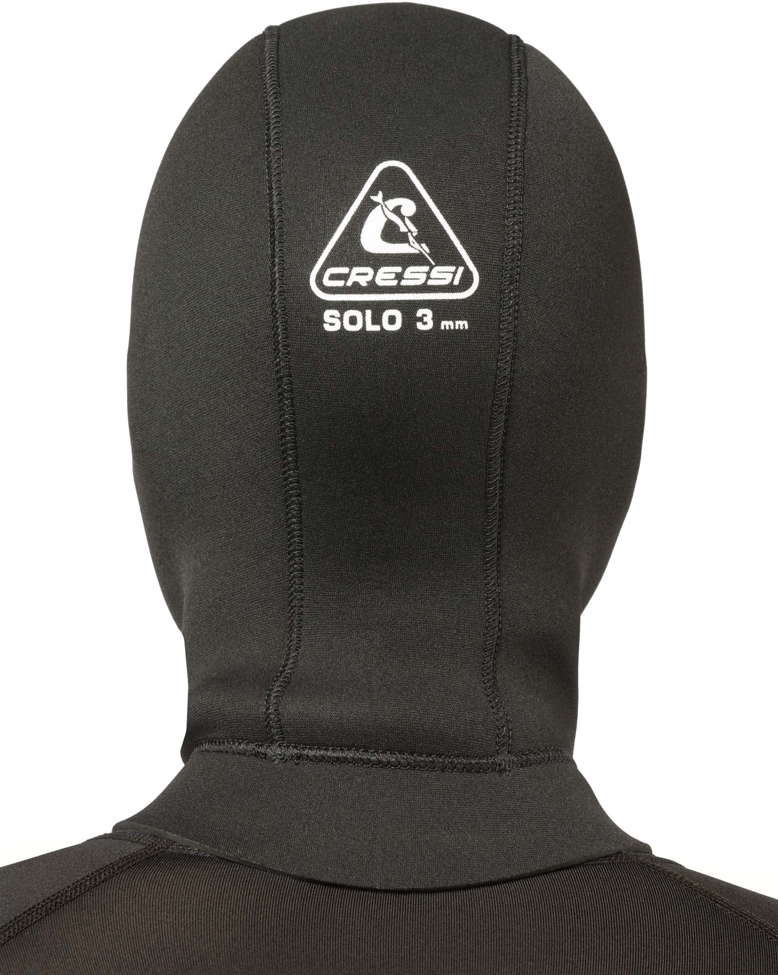 3mm Thick Unisex Neoprene Scuba Diving Hood for Adults - Warm Snorkeling & Surfing Headgear - Premium Italian Design by Cressi - Perfect for Cold Water Diving, Spearfishing & Water Sports