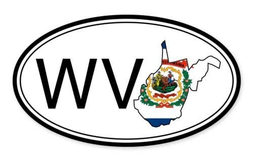 West Virginia State Flag Double-Sided Spinning Keychain - Silver Chrome Oval Keyring for Keys, Bags & Backpacks - Perfect for WV Pride & Gifts