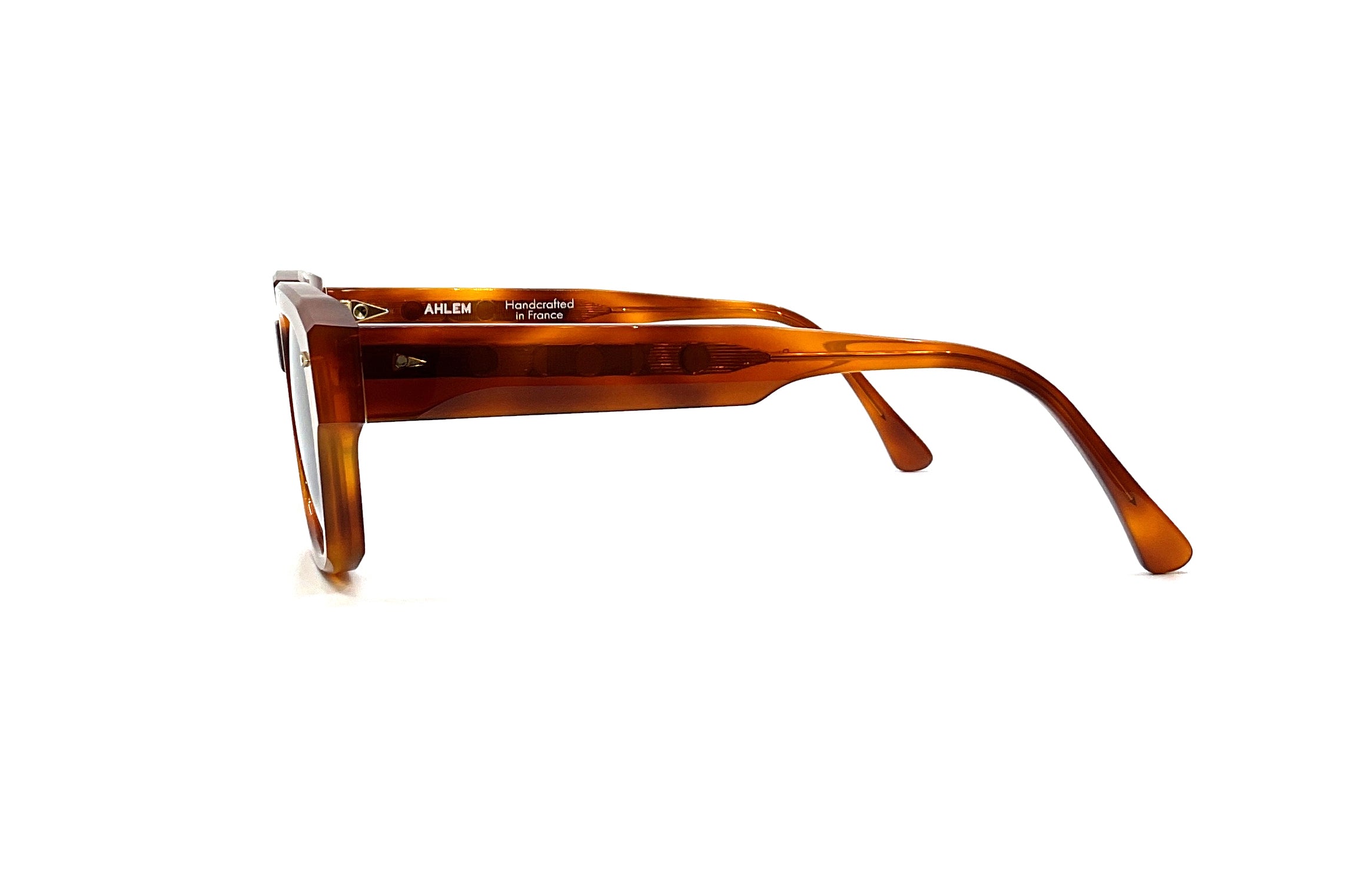 Ahlem Rivoli Sunglasses - Orange Tortoise Shell Frame - UV Protection & Polarized Lenses for Beach, Driving & Outdoor Activities