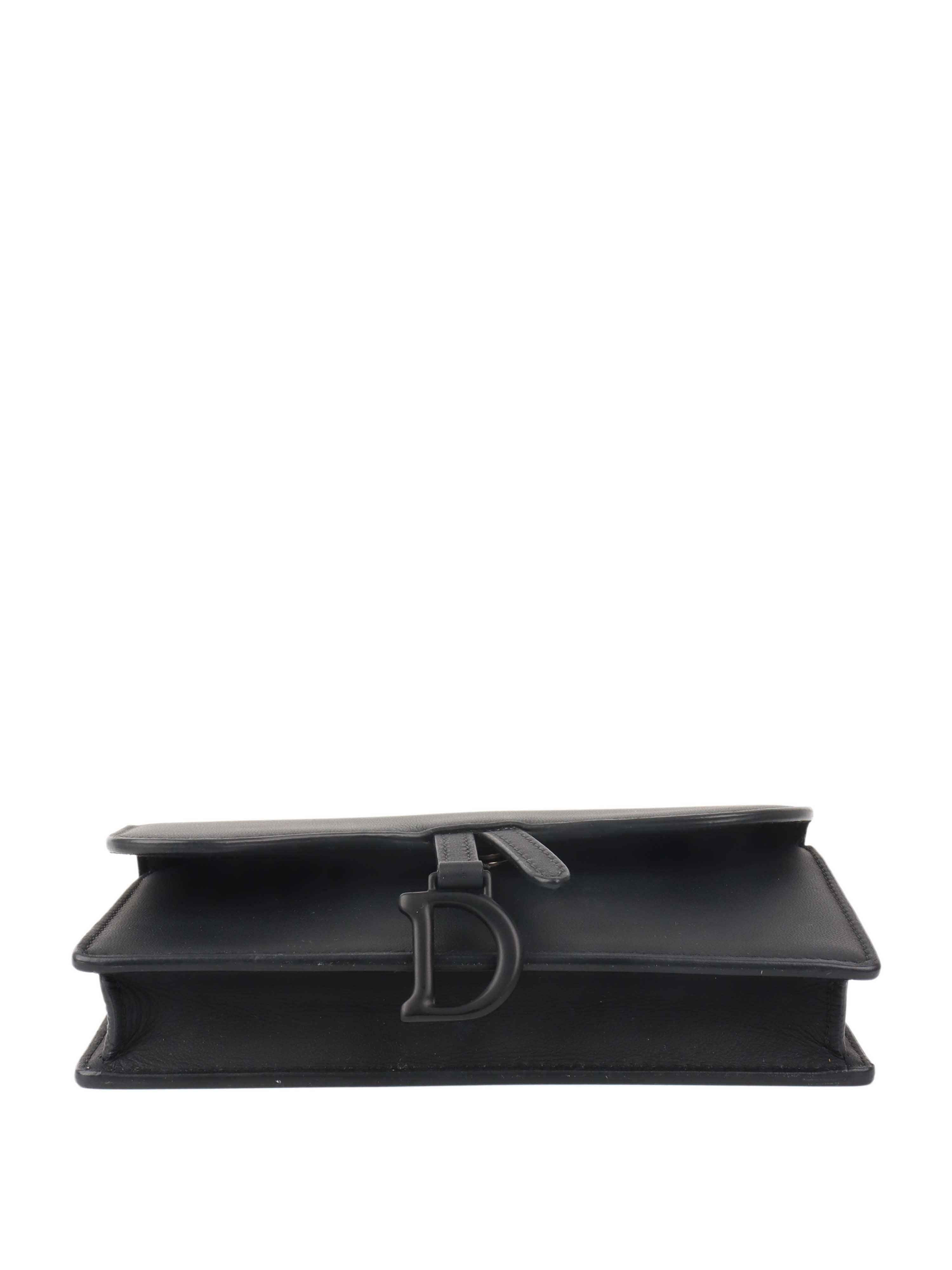 Dior Black Saddle Belt Pouch - Luxury Crossbody Bag for Women | Fashionable Waist Bag & Shoulder Bag for Daily Use, Travel & Parties