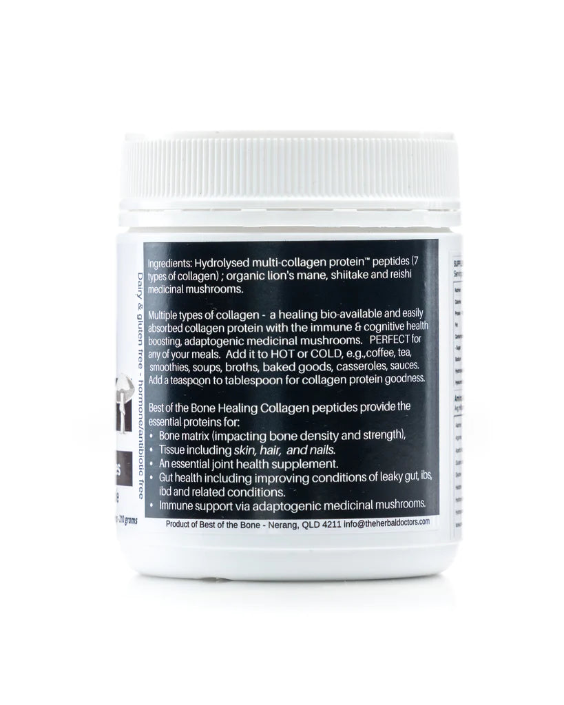 Best Collagen Peptide Powder with Organic Mushrooms - Hydrolyzed Collagen Supplement for Skin, Hair & Joint Support - Ideal for Smoothies, Coffee & Baking Recipes
