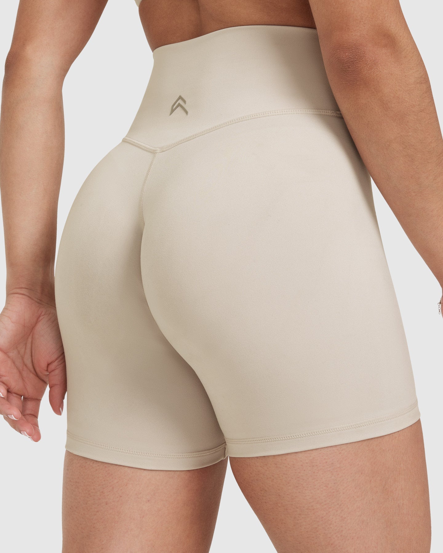 Timeless High Waisted Denim Shorts for Women - 6 Inch Inseam | Sand Color | Perfect for Summer, Beach, and Casual Outfits