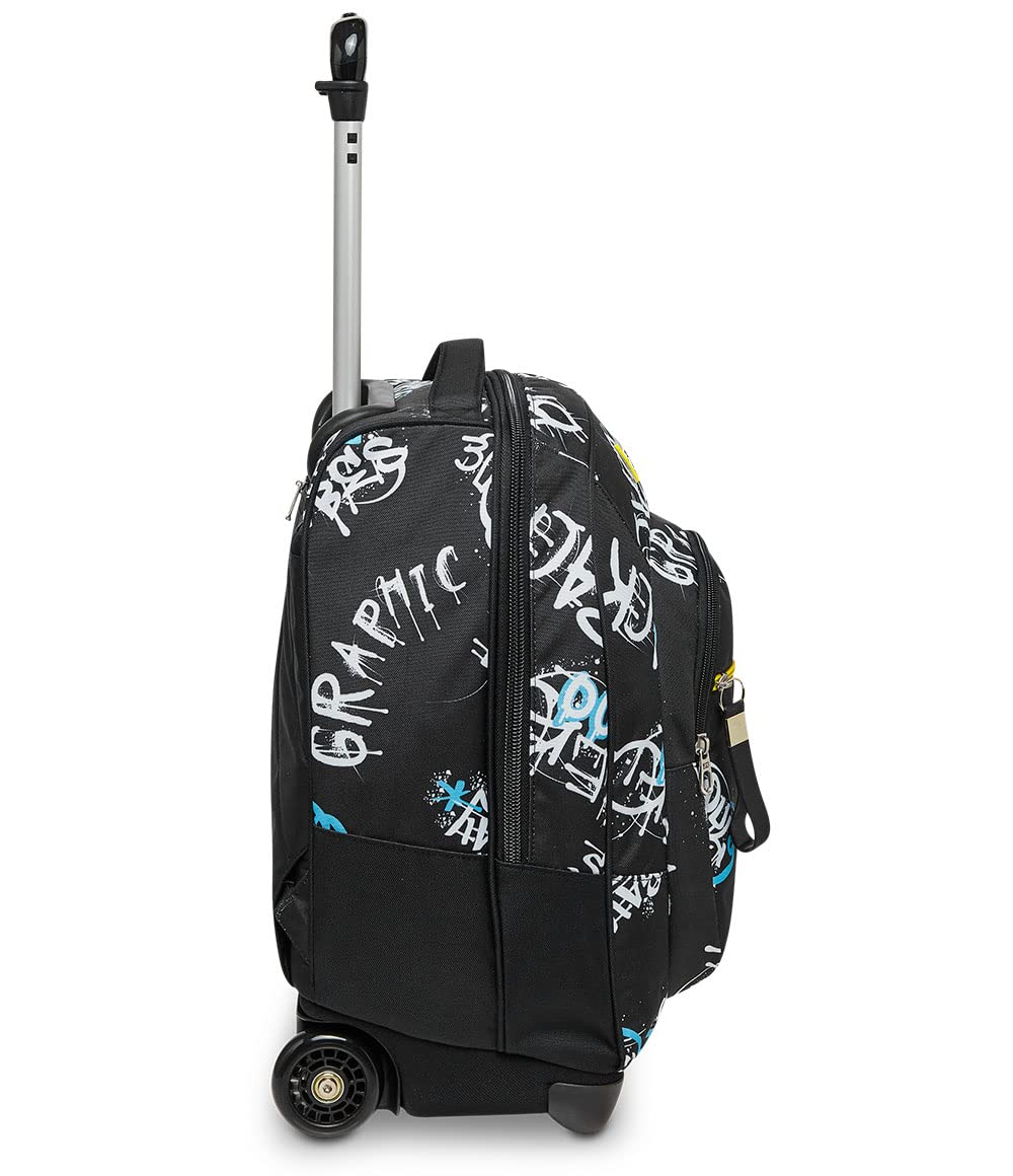 Abstract Graffiti Boy 2-in-1 Backpack with Cross-Over System for School & Travel + Sunglasses Case