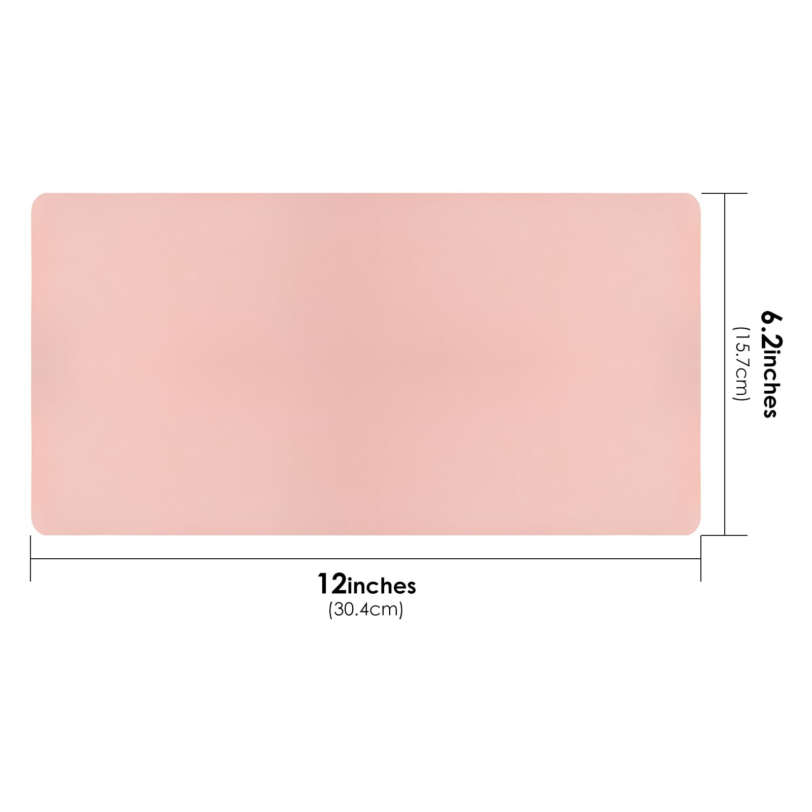 Premium Pink Nail Art Table Mat - Large Waterproof Heat Resistant PU Leather Desk Pad (31.4