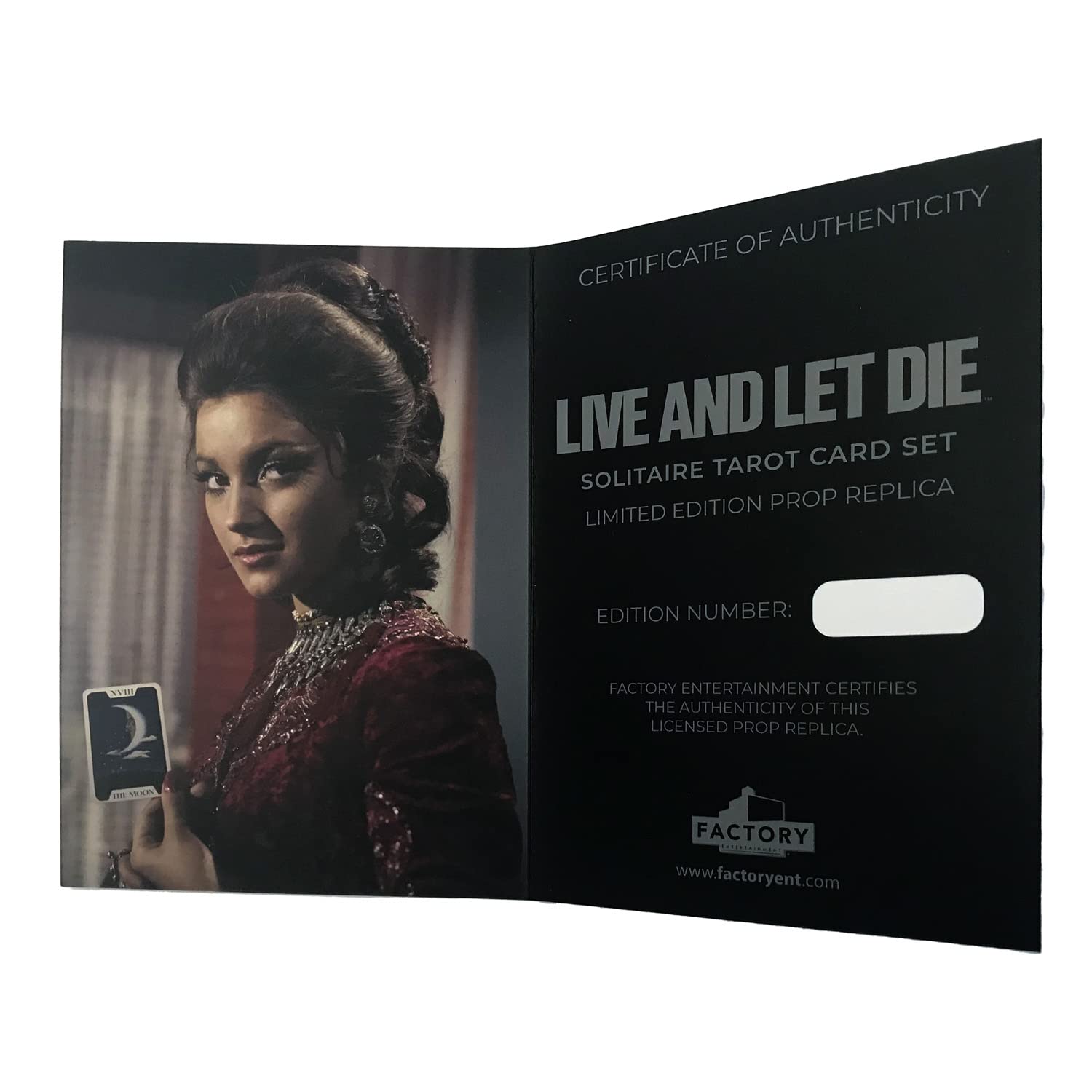 James Bond Live and Let Die Limited Edition Tarot Cards Prop Replica - Official Movie Collectible for 007 Fans & Home Decor